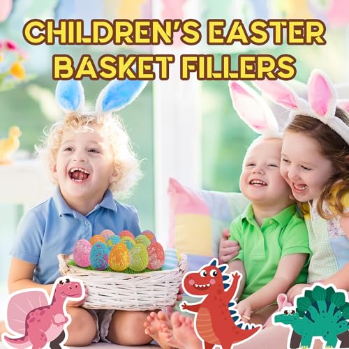 Bath Bombs for Kids with Surprise Toys Inside - 12 Pack Natural and Organic Dinosaur Bath Bombs Gift Set, Handmade Organic Bubble Bath Fizzies, Perfect Christmas Birthday Gifts for Kids