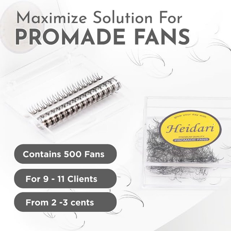 Promade Eyelash Extensions - 3D-20D C Curl | 0.03-0.1mm Thickness, 8-20mm Length, Easy Application