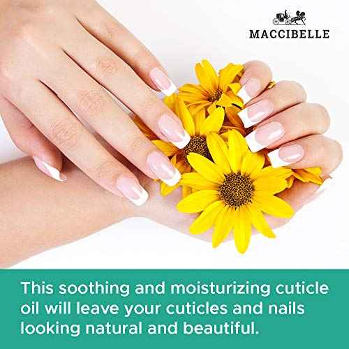 Maccibelle Cuticle Oil 0.5 oz - Heals Dry Cracked Cuticles (Milk and Honey, 0.5 Fl Oz)