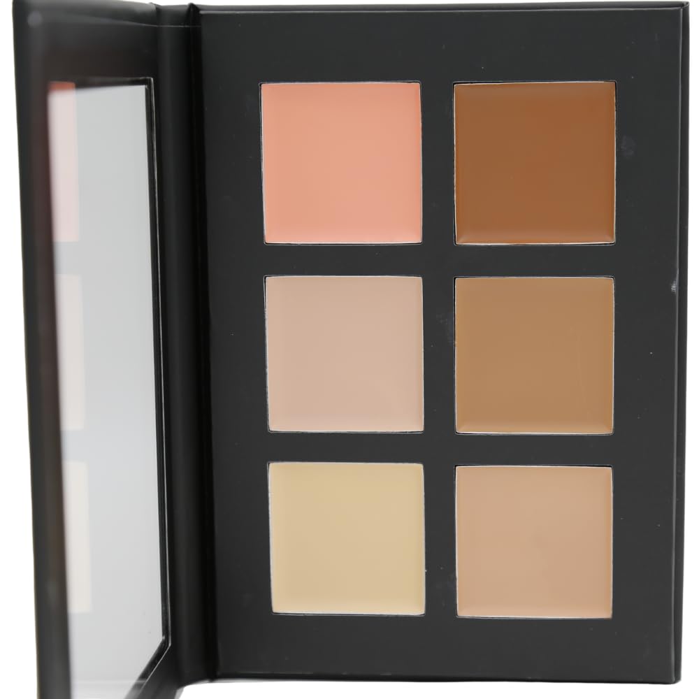 Mesvol 6 Color Contour Highlighting Makeup Kit Cream Matte Contouring Foundation Concealer Palette
