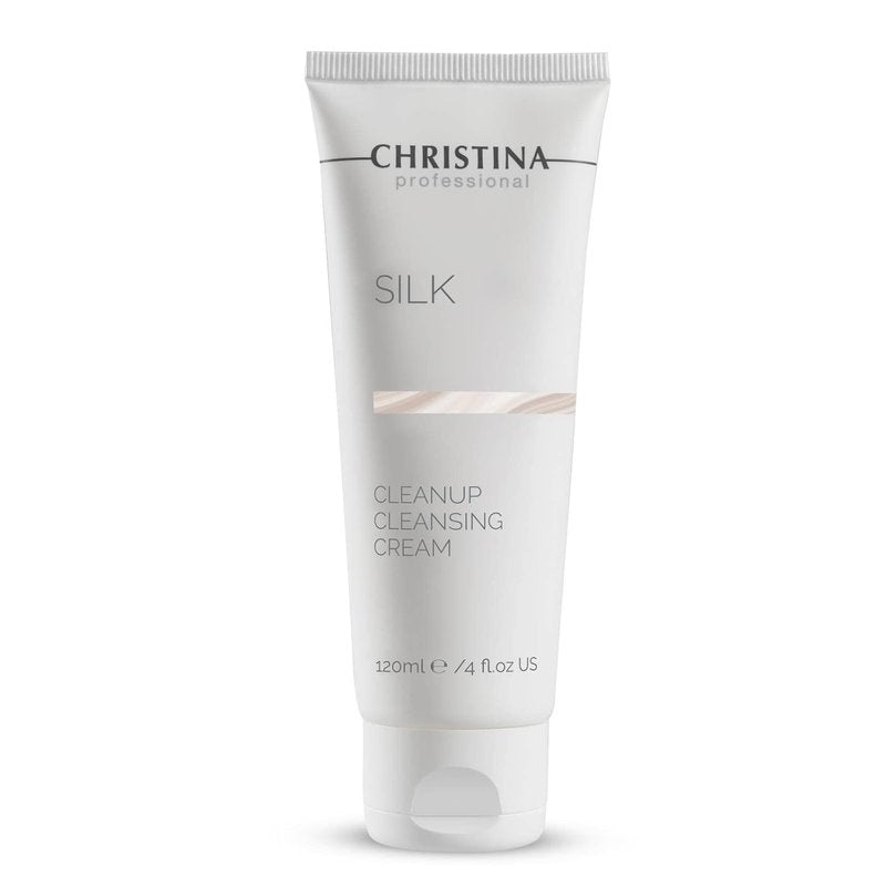 Silk CleanUp Cleansing Cream - Oil-Free Gel for Dry & Sensitive Skin | 24-Hour Moisturizing Makeup Remover, 120ml