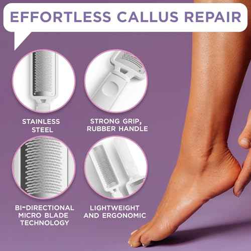 Lee Beauty Professional Callus Remover for Feet-Rasp Foot File Scrubber for Dead Skin Remover for Cracked Heels & Dry Skin-Sturdy Scraper Tool, Easy to Use & Clean-Pedicure Supplies for Smooth Foot