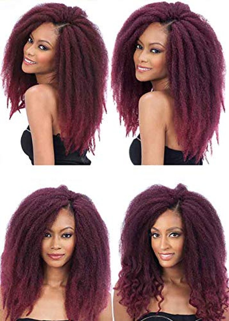 Freetress Equal Synthetic Hair Braids - Double Strand Cuban Twist Braid 16" | 6-Pack, Color 2