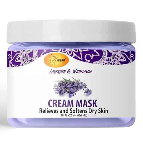 SPA REDI - Body and Foot Cream Mask, Lavender and Wildflower, 16 Oz - Pedicure Massage for Tired Feet and Body, Hydrating, Fresh Skin - Infused with Hyaluronic Acid, Amino Acids, Panthenol