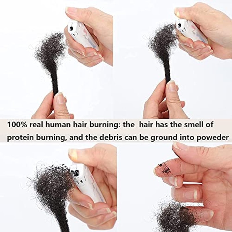 Dreadlocks Extension Human Hair 12inch 0.6cm 20 Strands Locs Extensions Real Human Hair For Man/Women 100% Full Handmade Permanent Dreadlock Extensions Human Hair An Be Dyed Bleached Curled
