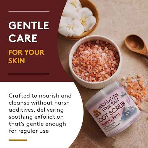 OKAY Himalayan Pink Salt Foot Scrub - Himalayan Salt Scrub, Body Exfoliator for Women and Men, Exfoliating for Feet, Hands & Face, Vegan, Natural Ingredients - 6 oz Jar (Pack of 1)