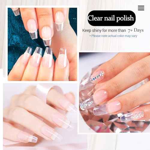 AZUREBEAUTY Natural Top Coat Nail Polish ? Clear, Quick Dry, Long Lasting, Glossy Shine, Air Dry Formula, Smooth Finish, Nail Lacquer for Manicure & Nail Art, Salon-Quality