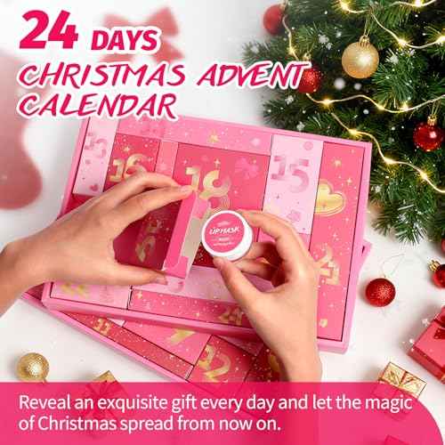 Makeup Advent Calendar 2025 for Women Teen Girls 24 Dayss Beauty Advent Calendar Christmas Makeup Set Gift for Wife Daughter Mother Girlfriends Trendy Stuff Makeup Kit Gifts Face Eyes Lips Cosmetics