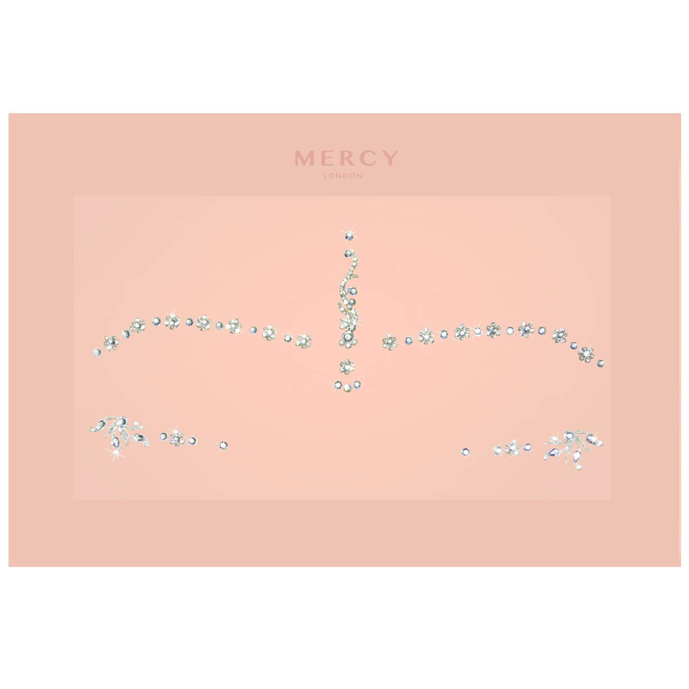 Gwen Silver Bindis ✮ MERCY LONDON Crystal Indian Bindi Face Jewels Gold Silver Bridal