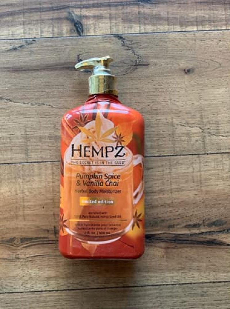 Hempz Pumpkin Spice & Vanilla Chai Body Moisturizer - 17 oz Hydrating Cream for Dry Skin