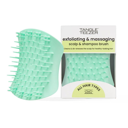Tangle Teezer Scalp & Shampoo Hairbrush, to Exfoliate, Massage, and Cleanse, for All Hair Types, Mint