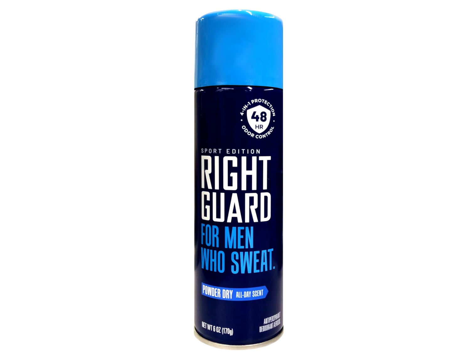Right Guard Aerosol Sport Powder Dry Antiperspirant, 6 oz (Pack of 5)