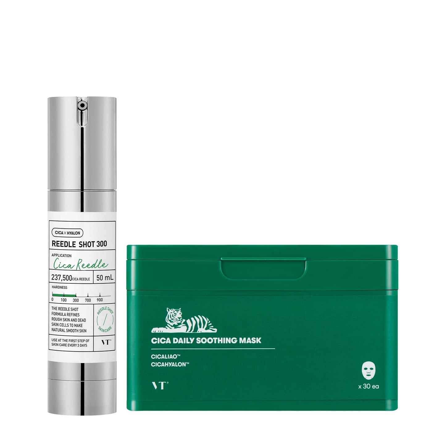 VT COSMETICS CICA Reedle Shot 300 Essence & Daily Soothing Mask 30ea