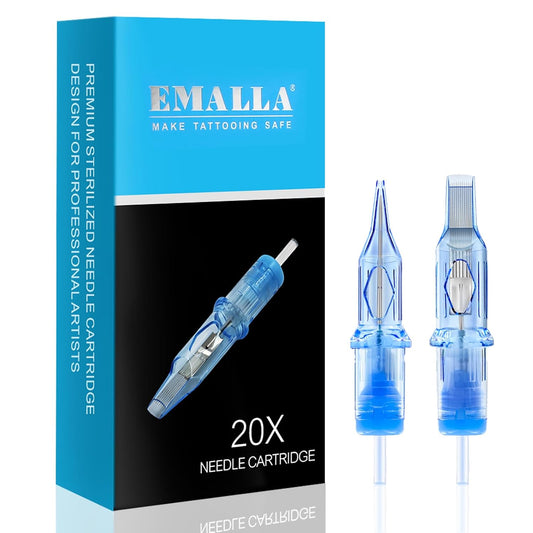 Eliot Tattoo Cartridge Needles - 20Pcs #10 Bugpin Curved Magnum | 0.30mm Diameter, Long Taper 5.0mm