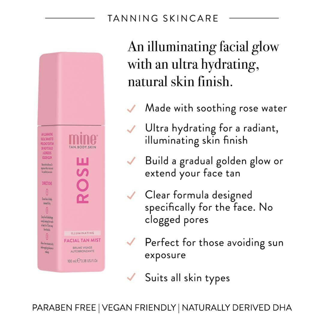 MineTan Best Sellers Self Tan Bundle | Express 1 Hour - Includes Dark Violet Sunless Tanner Mousse, Face Mist, Application Mitt, & Exfoliating Glove for Tan Removal & Prep