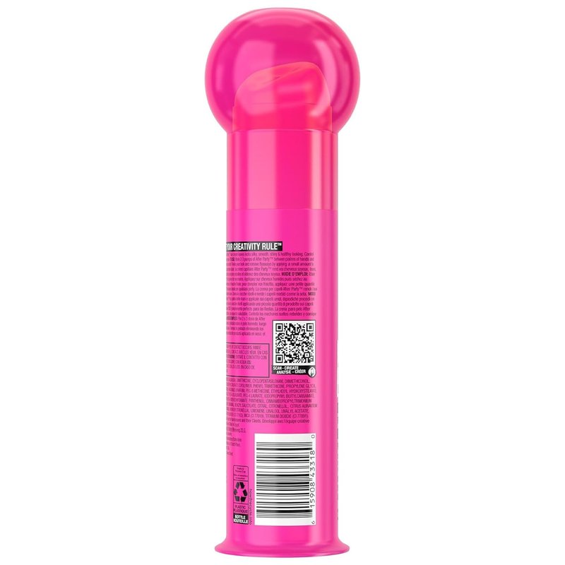 TIGI Bed Head After Party Smoothing Cream - Frizz Control Hair Care | 3.38 Oz Each, Summer Fruit Scent