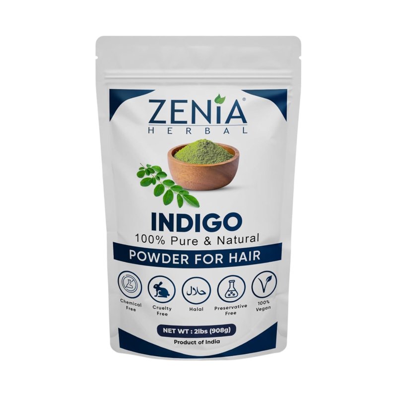 Zenia Indigo Powder - 100% Pure Natural Hair & Beard Dye | 2lbs (908g)