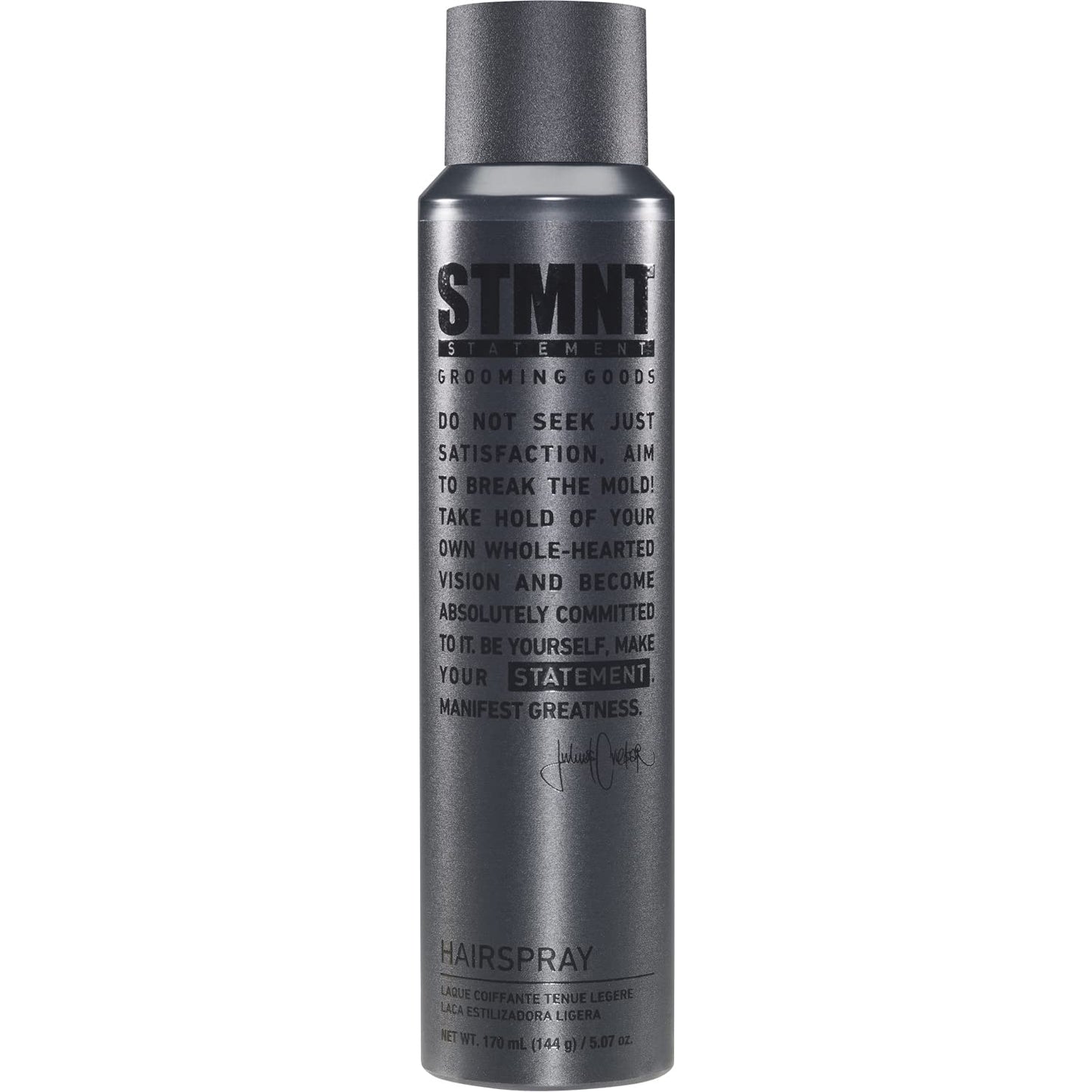 STMNT Grooming Hairspray - Lightweight Flexible Hold | Semi-Matte Finish | 5.07 oz for All Hair Types