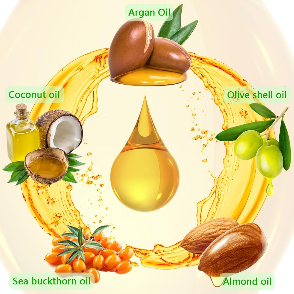 Fovcos Moroccan Argan Treatment Hair Oil for Luxurious Hair Care and Repair, Extra Strength Argan Treatment Hair Oil Treatment for Split Ends, Frizzy Hair and Flyaways (1, 100, Milliliters)