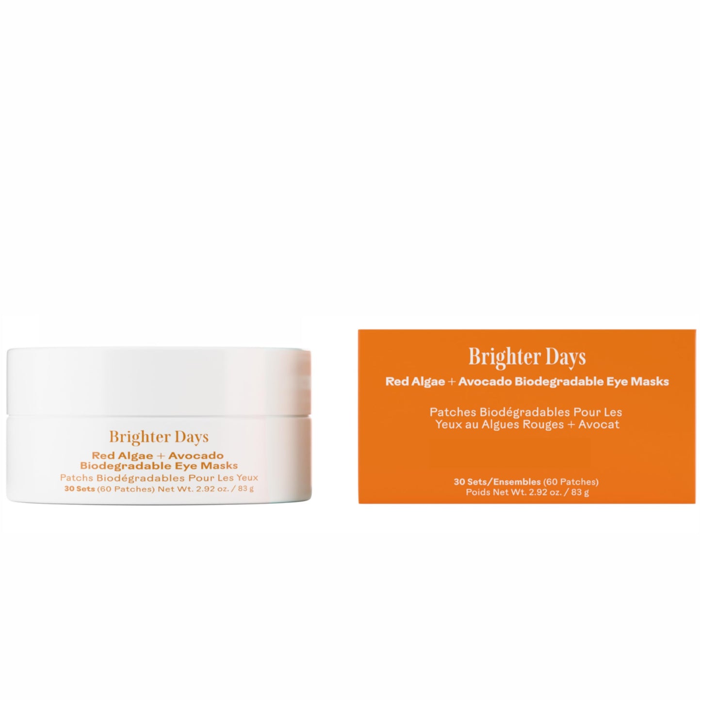 Three Ships - Brighter Days Red Algae + Avocado Eye Masks | Depuff, Hydrate, Refresh Under Eye Skin | Cruelty-Free, Vegan, Paraben-Free, Sensitive Skin Safe (30 Sets | 2.96 oz)