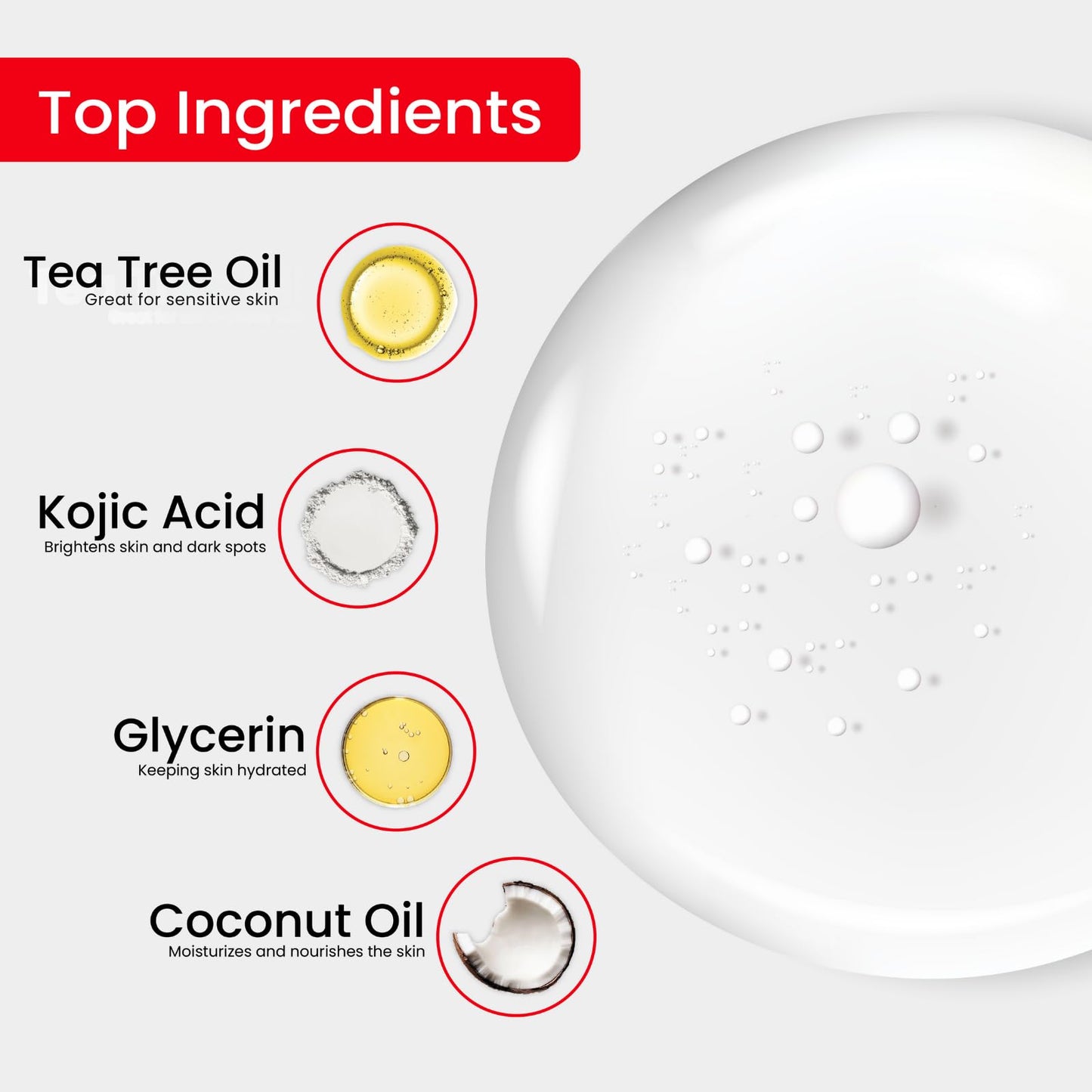 Kojie San Skin Brightening Soap - Original Kojic Acid Soap that Reduces Dark Spots, Hyperpigmentation, & Scars with Coconut & Tea Tree Oil - 135g x 3 Bars