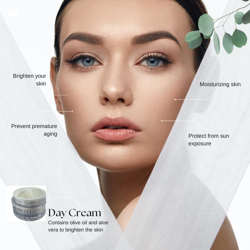 Anti-Aging Day Cream with Plant Stem Cells & Collagen - Moisturizing Face Cream for Wrinkle Repair | 1.7 oz