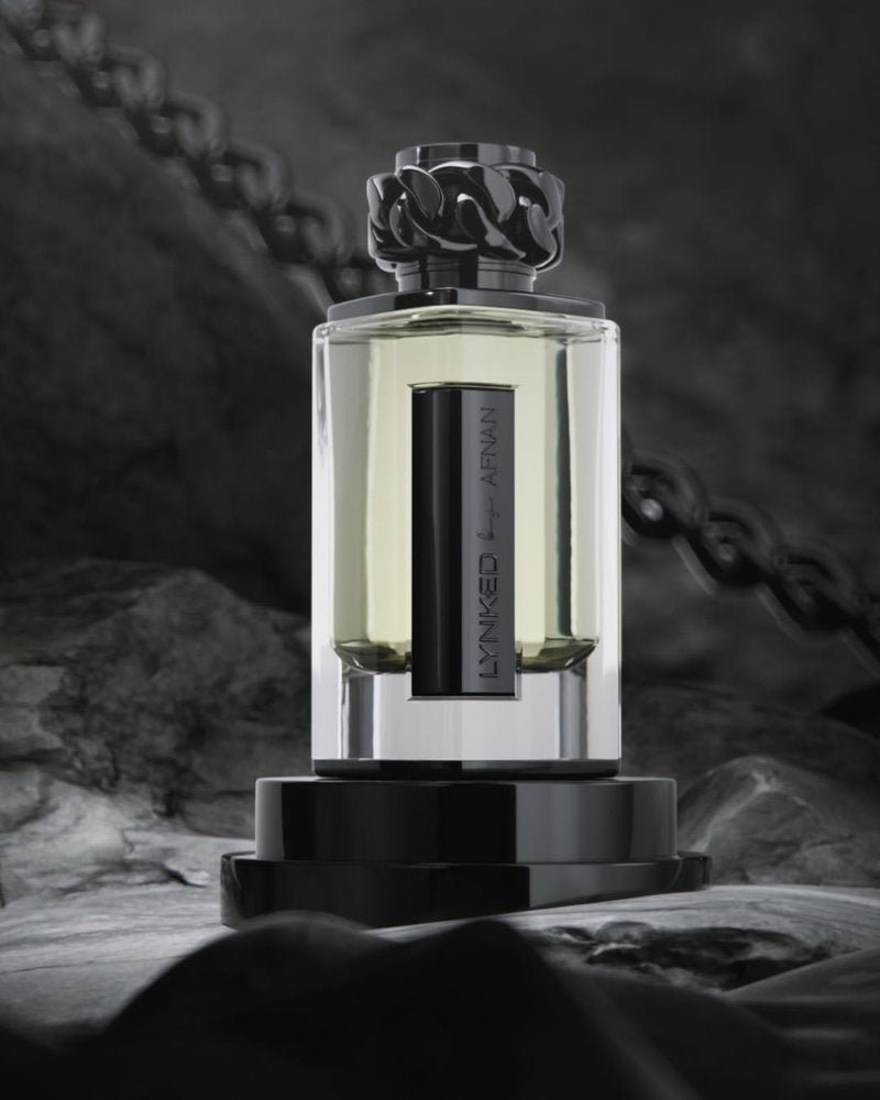 Afnan Lynked Freedom Eau De Parfum for Men - 3.4 Fl. Oz | Black Fragrance