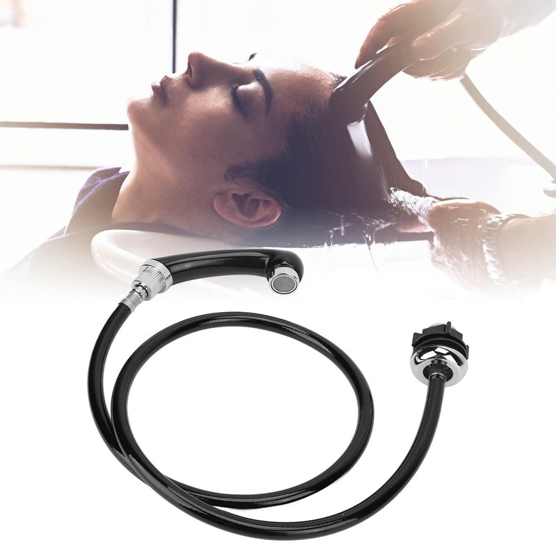 Professional Hair Salon Shampoo Bowl Shower Head with Hose Accessory, Non Pressurized Nozzle, Flexible Hose, for Barber Shop Shampoo Bed