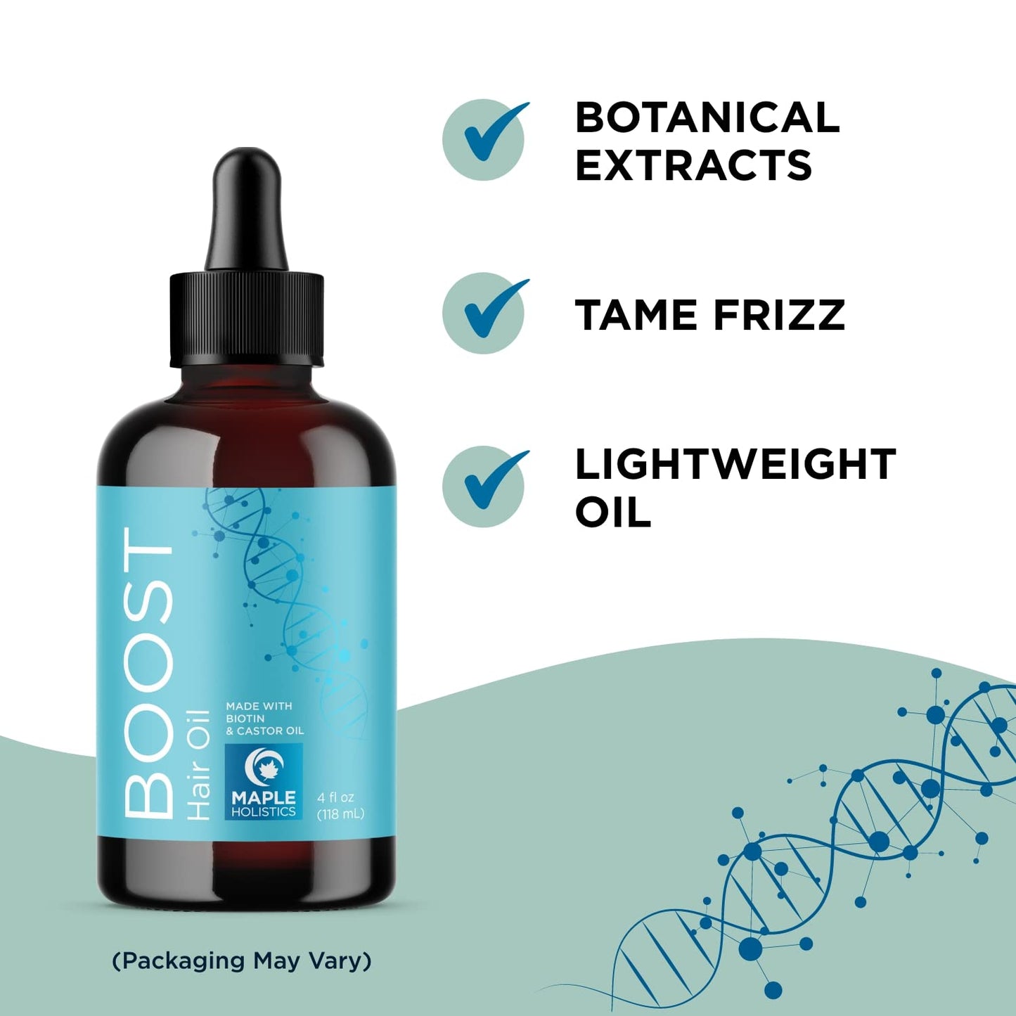 Vegan Biotin Shampoo and Biotin Hair Oil Bundle - Large Hair Thickening Shampoo and Biotin Hair Growth Serum Set for Dry Damaged Hair and Growth with Castor and Rosemary Oil for Hair Growth