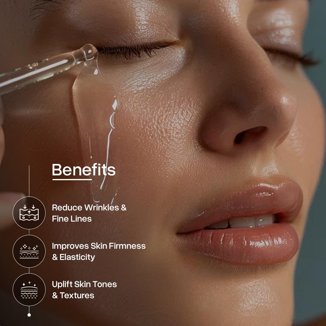 SKOHO Retinol based Anti Aging Organic face Serum with 98.949% Naturality | Reduces Fine Lines & Wrinkles | Plant based Retinol serum for face| Hyaluronic Acid & Kiwi extract | COSMOS Certified| 30ml