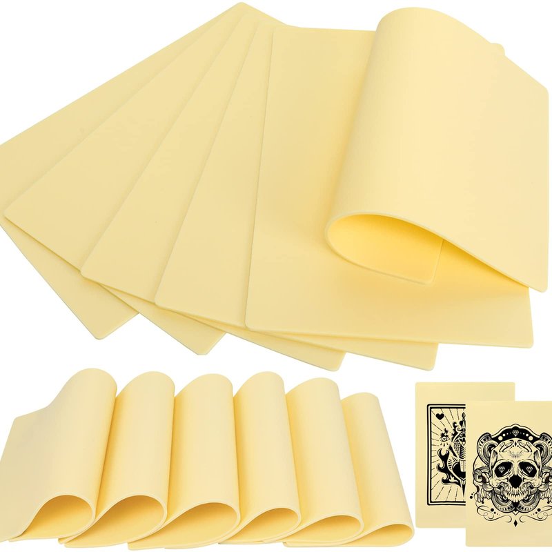 12 Pcs Tattoo Fake Skin Kit, 3mm 12x8in Thick Pound of Flesh Tattoo for Tattooing, Blank Tattoo Practice Skin for Tattoo Beginner & Experienced Tattoo Artist (12x8in-12pcs)