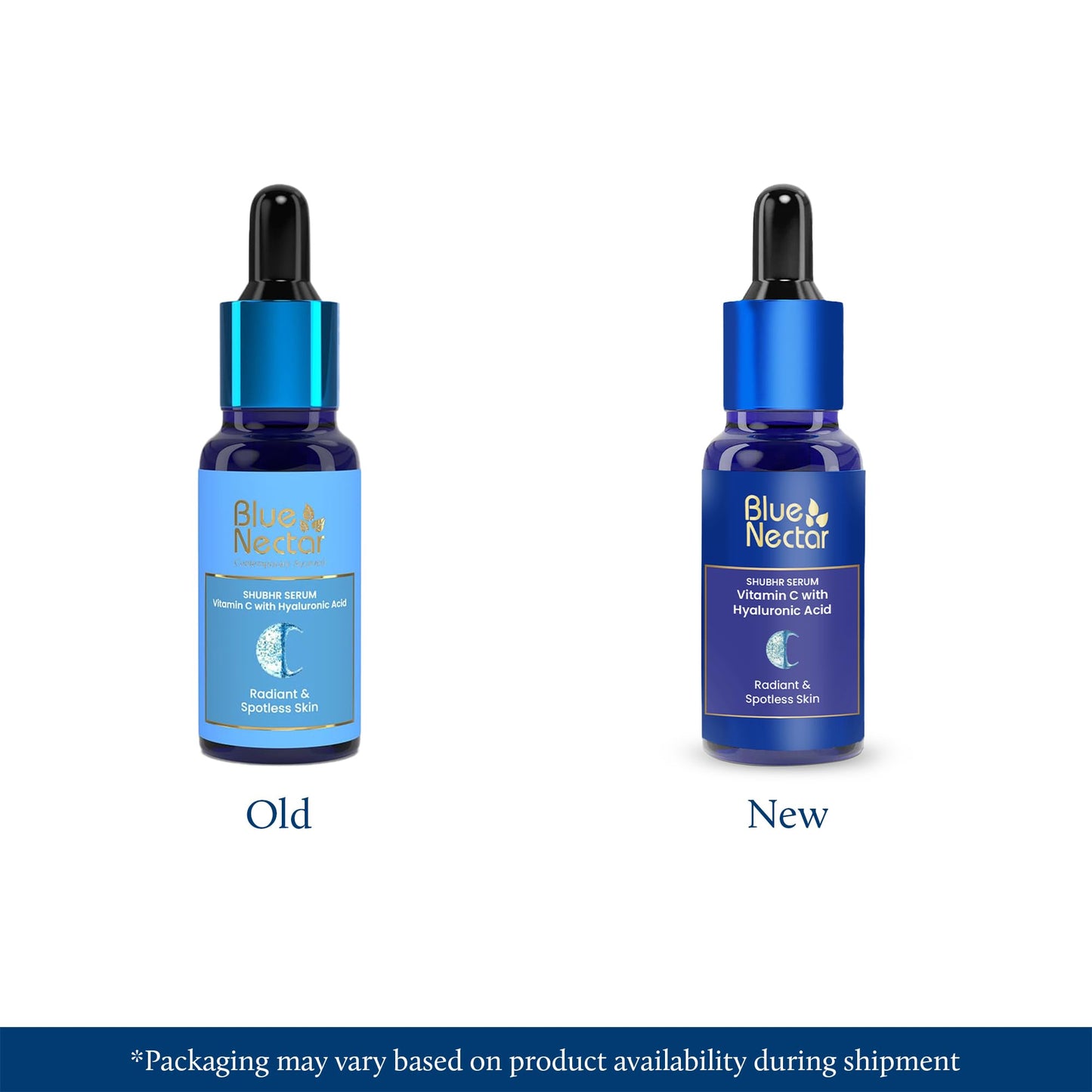 Blue Nectar Vitamin C Face Serum for Glowing Skin | Natural Oils with Hyaluronic Acid Serum for Face for Deep Hydration | Vit C Moisturizer for Women & Men (9 Herbs, 1 Fl Oz)