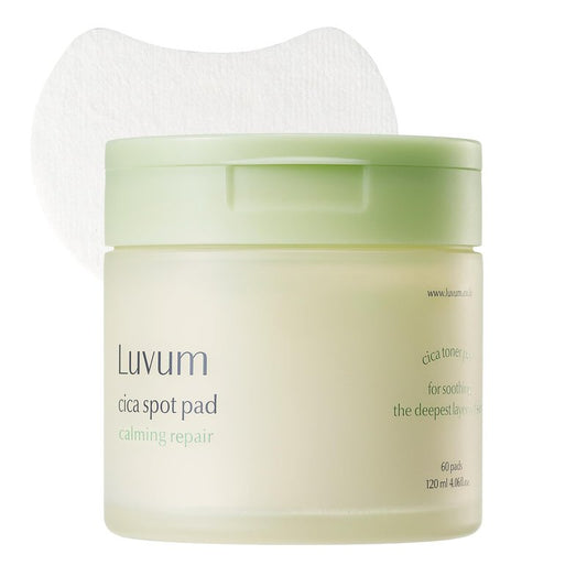 LUVUM Calming Repair Cica Spot Pad, Centella, Madecassoside, 60 Pads
