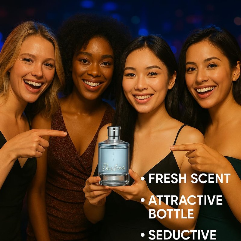 Women's Perfume 100ml (3.4oz), Light Blue Glass Bottle with Silver Cap, Elegant Fragrance For Women