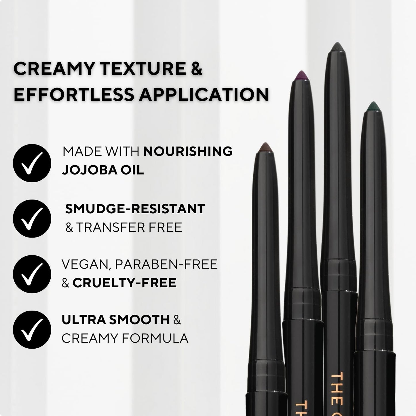 Shades By Shan The Gel Eyeliner, Long-Lasting Smudge-Proof Formula, Vegan, Black Tea