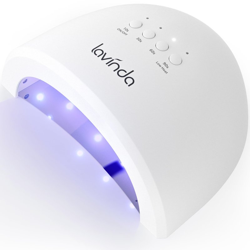 Lavinda UV LED Nail Lamp for Gel Polish, 48W Nail Dryer with Premium Matte Finish, Fast Curing UV Light with 4 Timers, Smart Sensor & Detachable Base for Hands & Feet Salon Home DIY Manicure