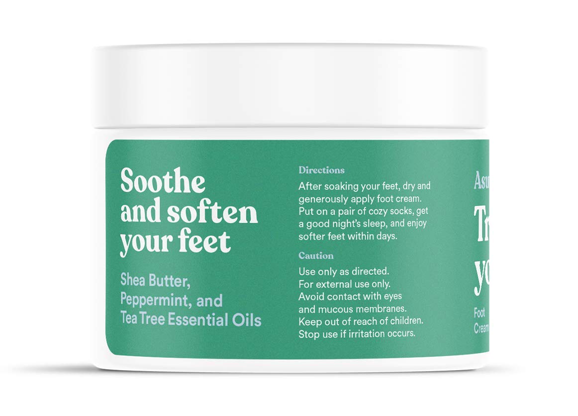 ASUTRA Invigorating and Therapeutic Foot Soak + Pedicure Pumice Stone (Dead Sea Salt w/Tea Tree & Citrus Oils), 16 oz - Helps to Soften Calluses, Corns, and Cracked Feet