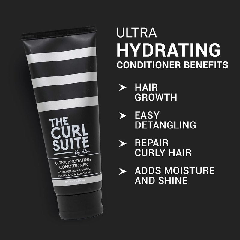Curl Suite Shampoo & Conditioner Bundle - Paraben & Sulfate Free Hair Care for All Ages