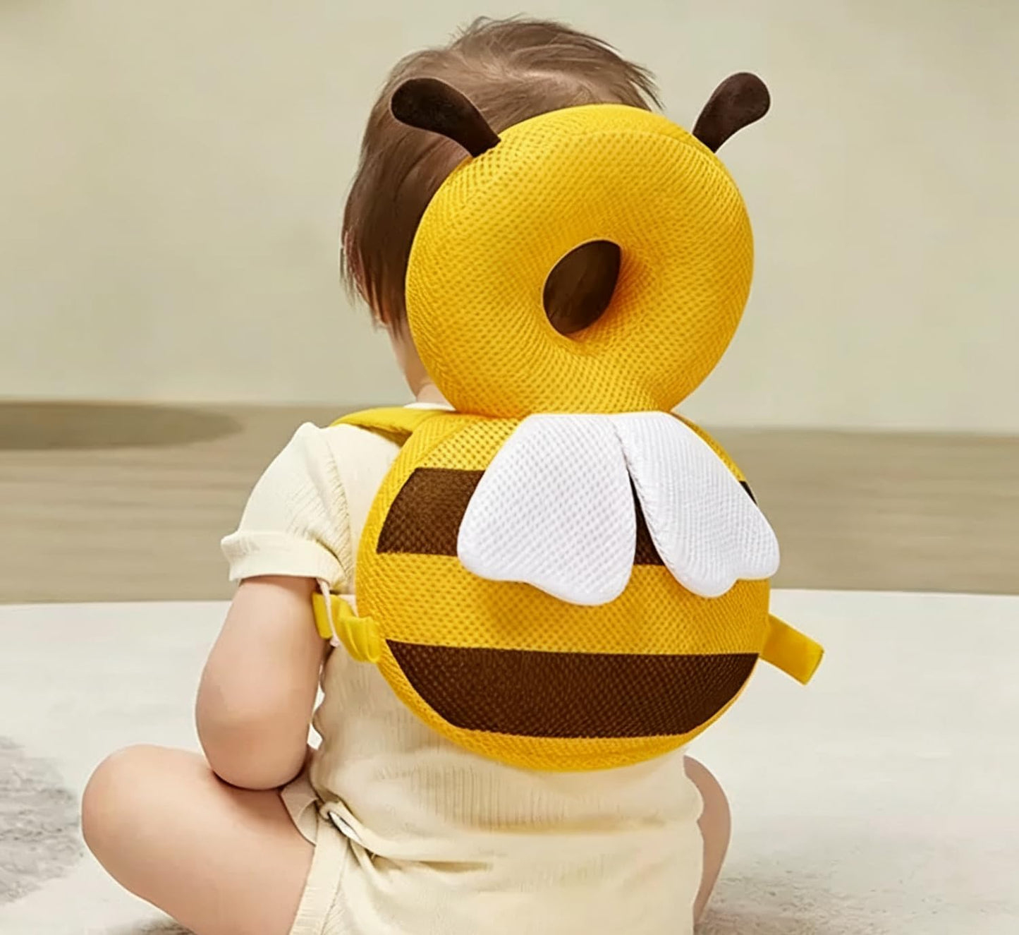 MINOCHI Baby Head Protector Backpack Soft Breathable Safety Cushion for Walking and Crawling, Unisex Toddler