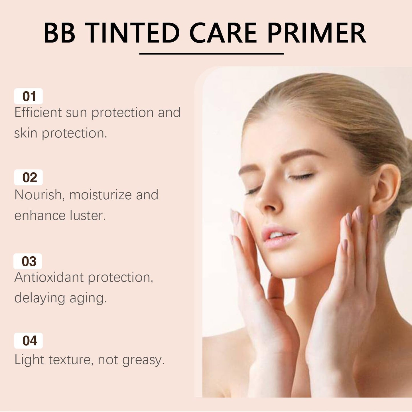 BB Moisturizer Spf 30 - Brightens, Hydrates & Smooths Your Skin, BB Blur Tinted Moisturizer Spf 30, BB Tinted Care Primer with Brush, Full Coverage Concealer Liquid Makeup (Natural)