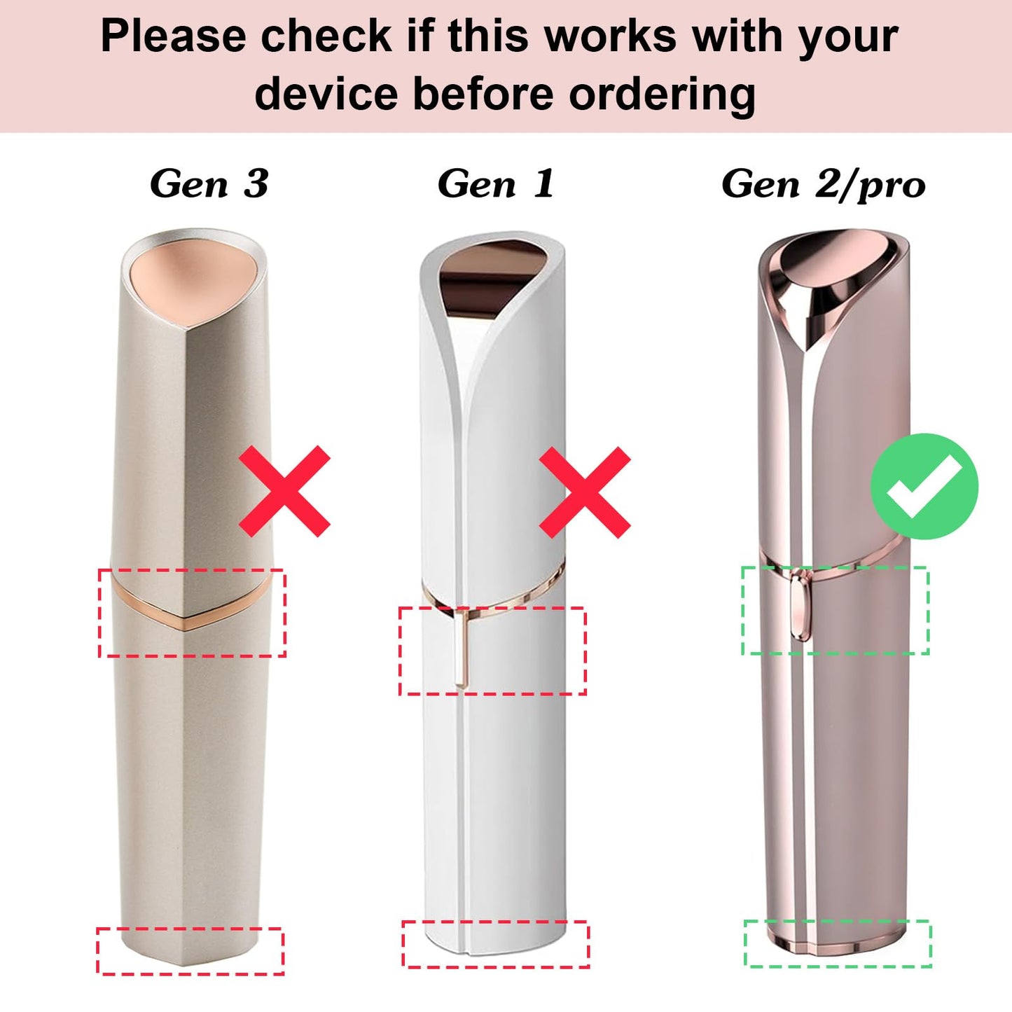 Replacement Heads for Flawless Facial Hair Removal Gen 2, Replacement Blades for Women Facial Hair Remover Generation 2