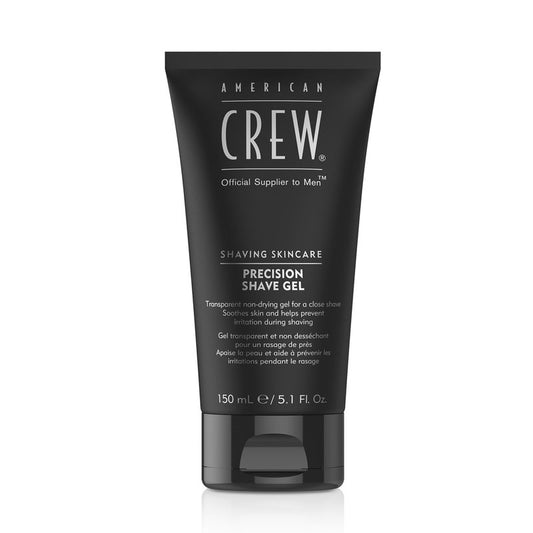 American Crew Shave Gel for Men, Non-Foaming Moisturizing Formula for Close Shave & Protects from Irritation for Normal or Thin Beard Type, 5.1 Fl Oz