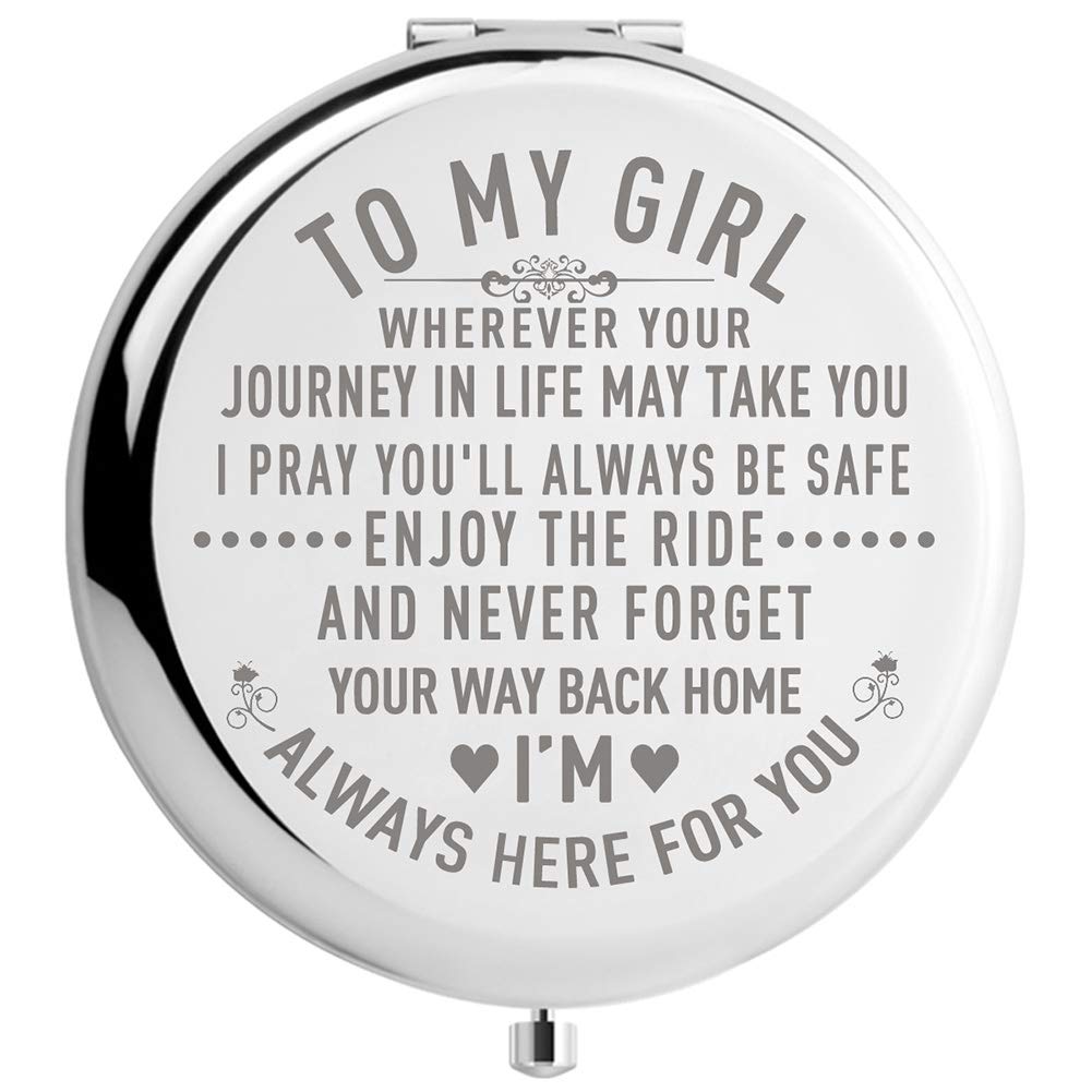 Daughter Gifts from Mom and Dad, Unique Birthday Gift Ideas for Granddaughter, Graduation Gifts for Her, Christmas Gift Present for Women (MIR-GIRL-JOURNEY)