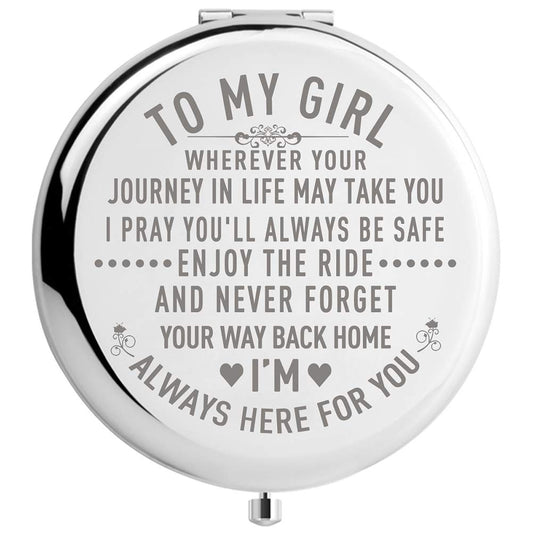 Daughter Gifts from Mom and Dad, Unique Birthday Gift Ideas for Granddaughter, Graduation Gifts for Her, Christmas Gift Present for Women (MIR-GIRL-JOURNEY)