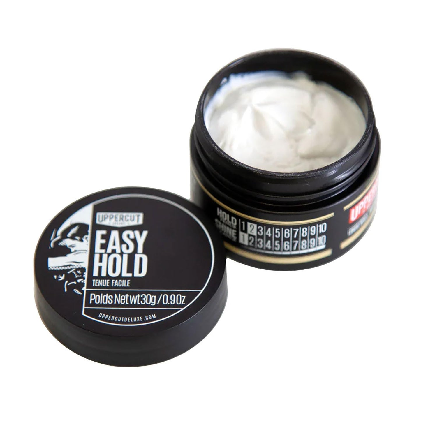 Uppercut Deluxe Easy Hold Pomade 0.9oz / 30g – Light Hold Matte Finish Men's Hair Pomade, Natural Texture & Volume, Water Based Cream Pomade, Weightless Flexible Control, Easy Wash Out Styling Product
