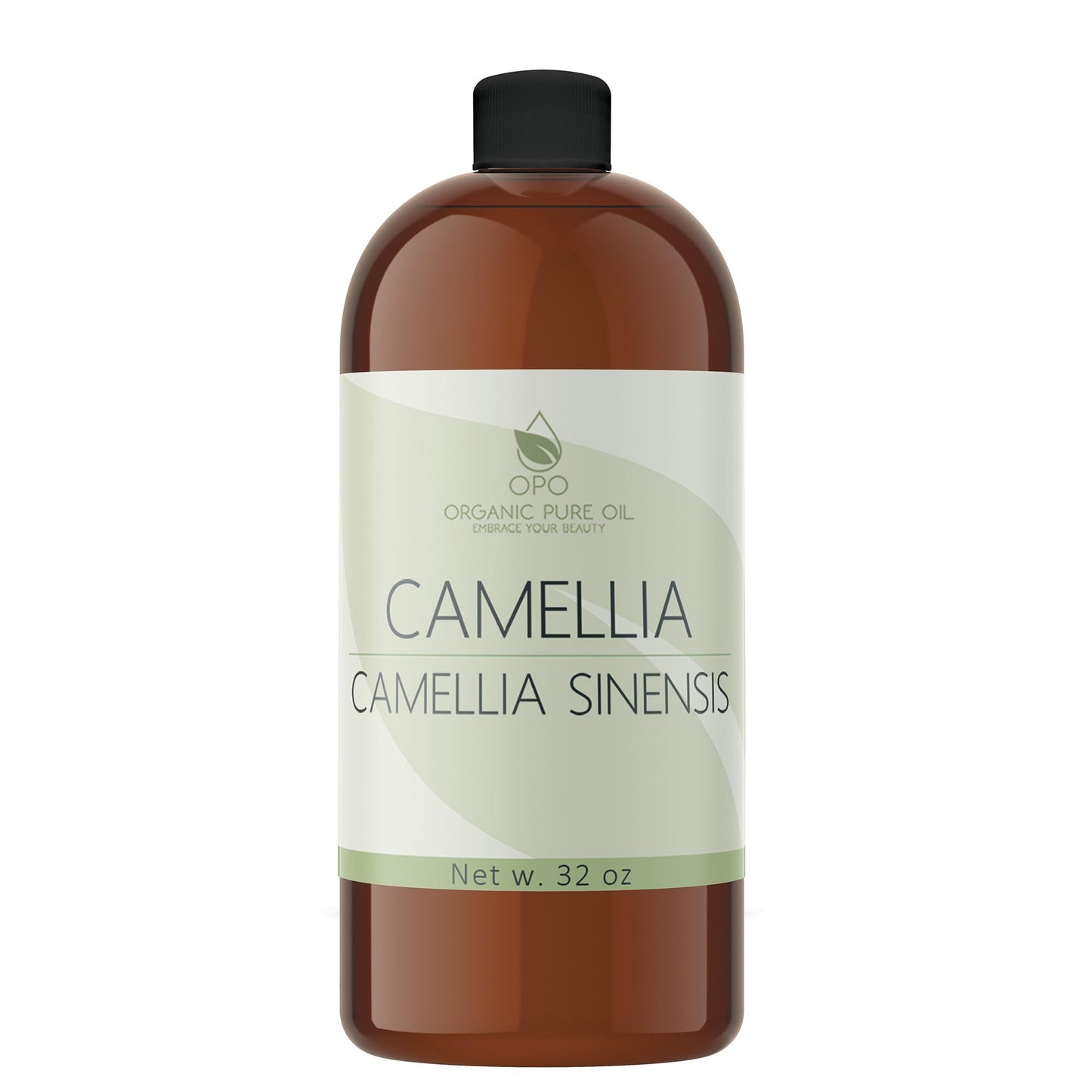 OPO Japanese Camellia Seed Oil - 32 oz Cold Pressed, Unrefined, Extra Virgin, Perfect for Body, Skin, Hair, Face, Nails