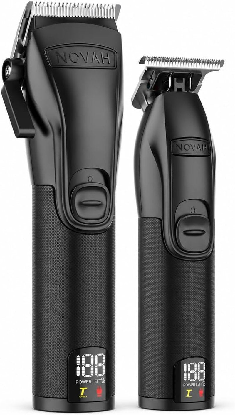 Novah® Professional Hair Clippers for Men - Cordless Barber Clipper & Trimmer Set for Precision Haircuts | Fade & Grooming