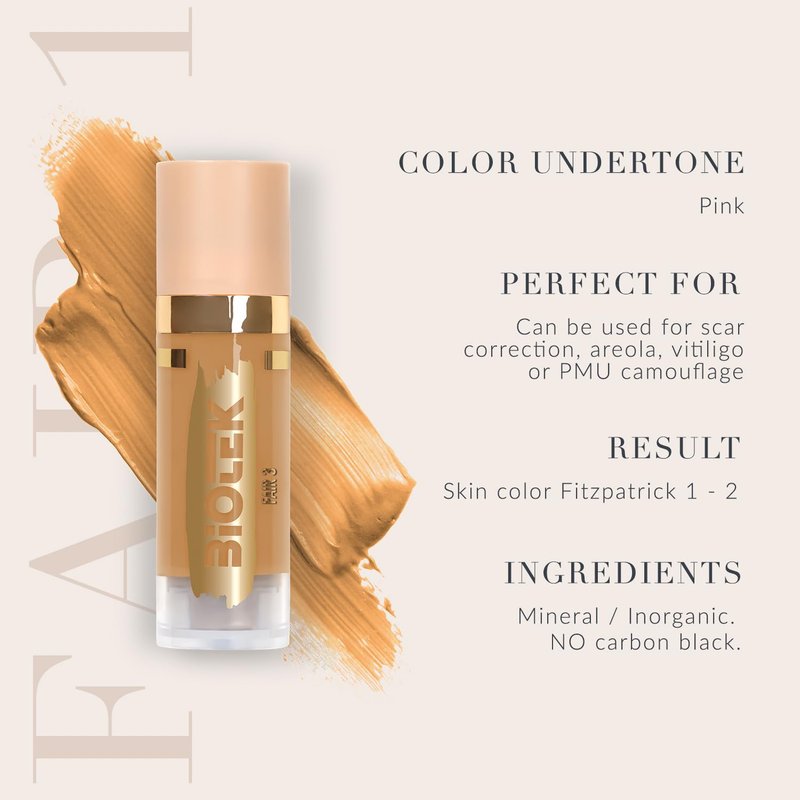 Skin Pigment for Permanent Makeup - Made in Italy - Fair 3 0,61 fl.oz.