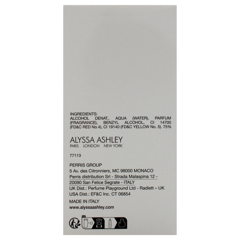 Alyssa Ashley Vanilla - Mini Perfumes for Women - Vanilla Fragrance with White Flowers and White Rose Petals - 0.85 oz EDT Spray