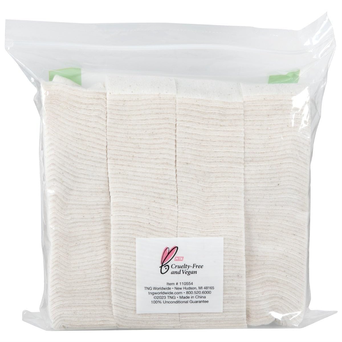 ForPro Professional Collection Premium Unbleached Cotton Pads (360-Count), 100% Unbleached Cotton Cosmetic Pads for Face, Extra Thick, Lint-Free, Vegan & Cruelty-Free, Pack of 2-180 Cotton Pads